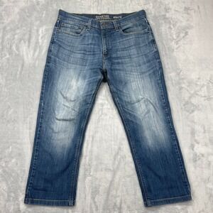 Signature by Levi's Jeans Mens 34x32 Blue Denim Faded Athletic Fit Straight Leg